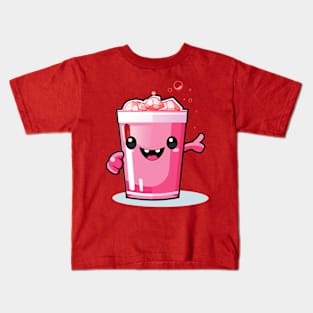 Soft drink cute T-Shirt cute giril Kids T-Shirt